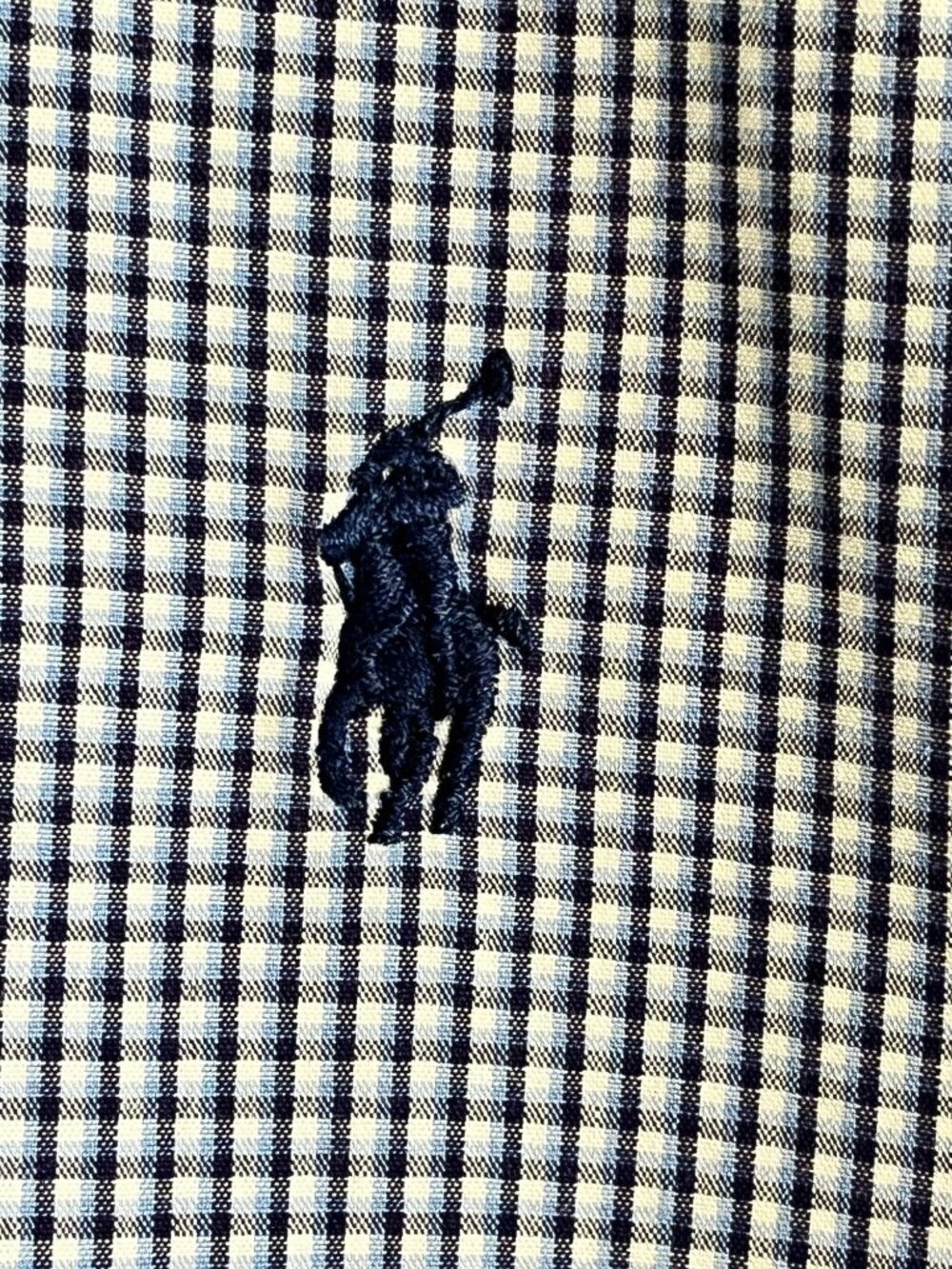 Ralph Lauren Gingham Shirt Blue 15 Resort Preppy Classic Checks Yarmouth - Picture 5 of 8